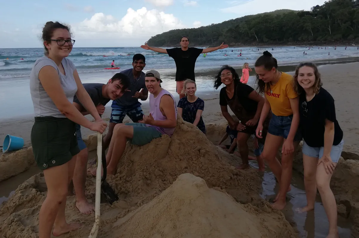NET team at Noosa Beach