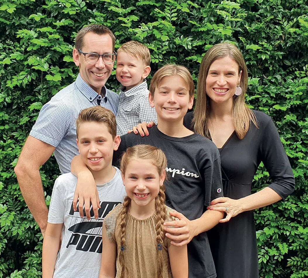 Mark Doyle and his family